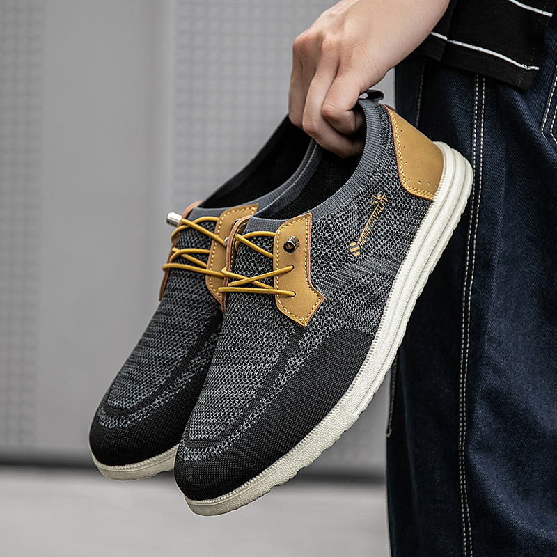 Orthopedic Casual Walking Shoes for Men - Comfortable Breathable with Arch Support, Shock Absorption, and Anti-slip Features