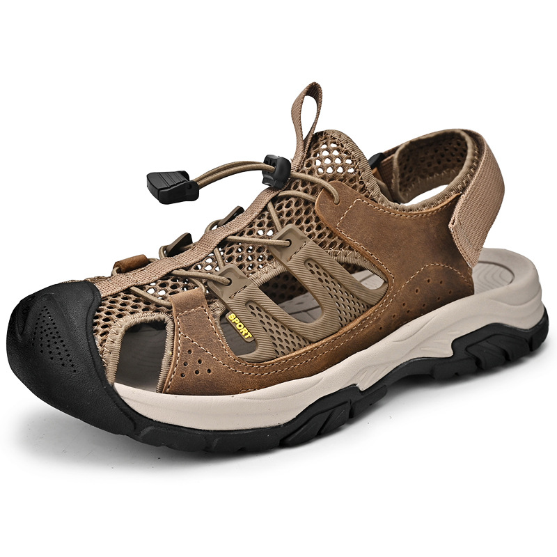 ⏰Last day 60% OFF - 2025 Hot selling men's casual thick-soled non-slip orthopedic leather sandals