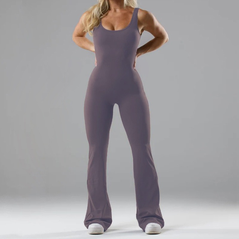 Yoga Jumpsuit for women with cutout back