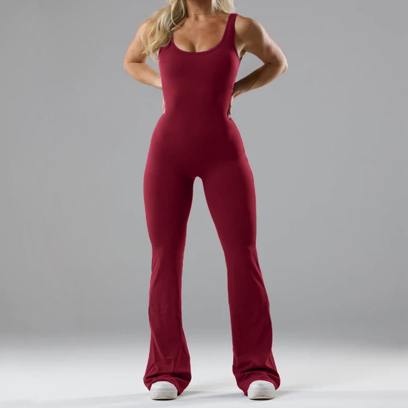 Yoga Jumpsuit for women with cutout back