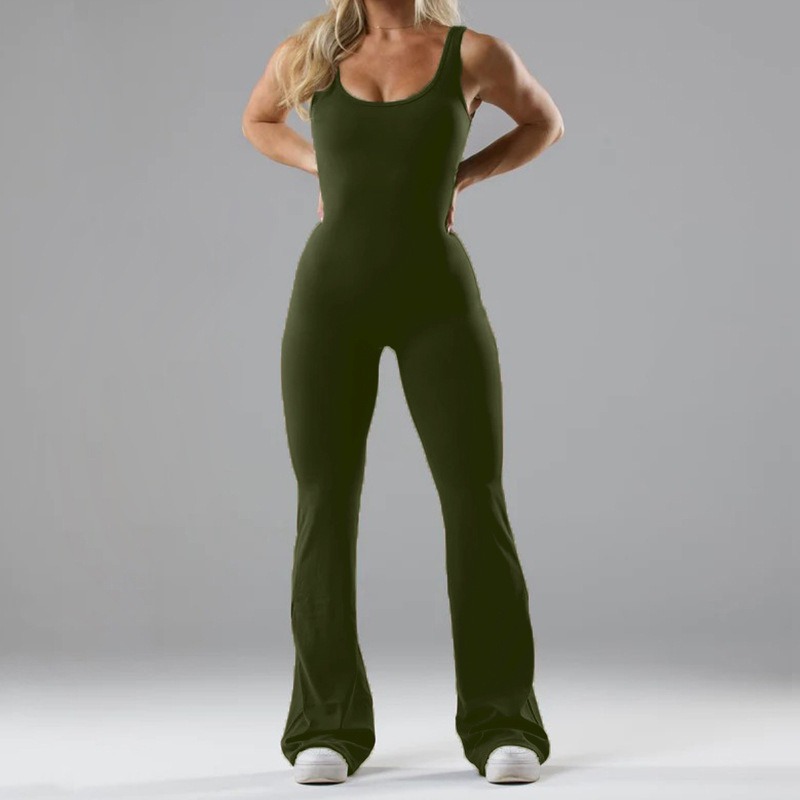 Yoga Jumpsuit for women with cutout back