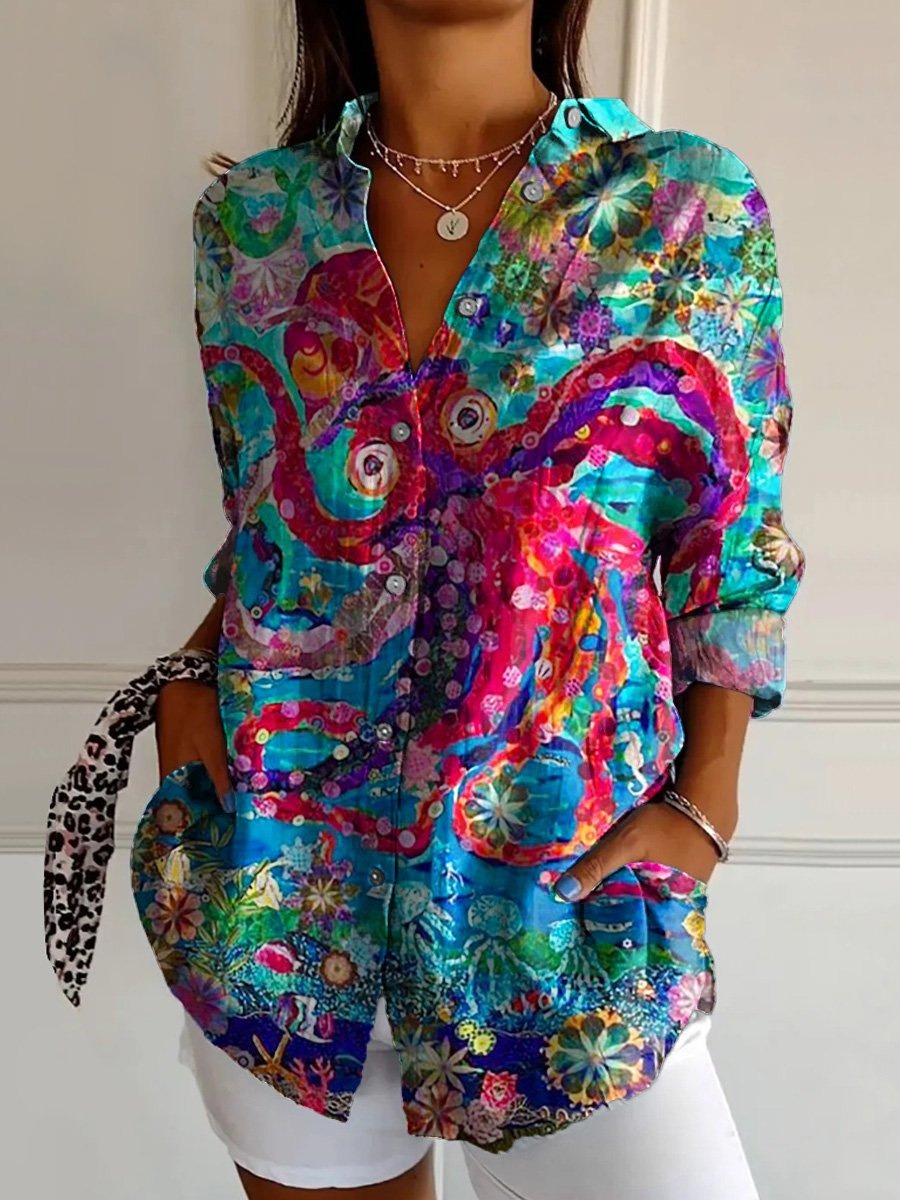 Women’s Abstract Multicolor Shirt