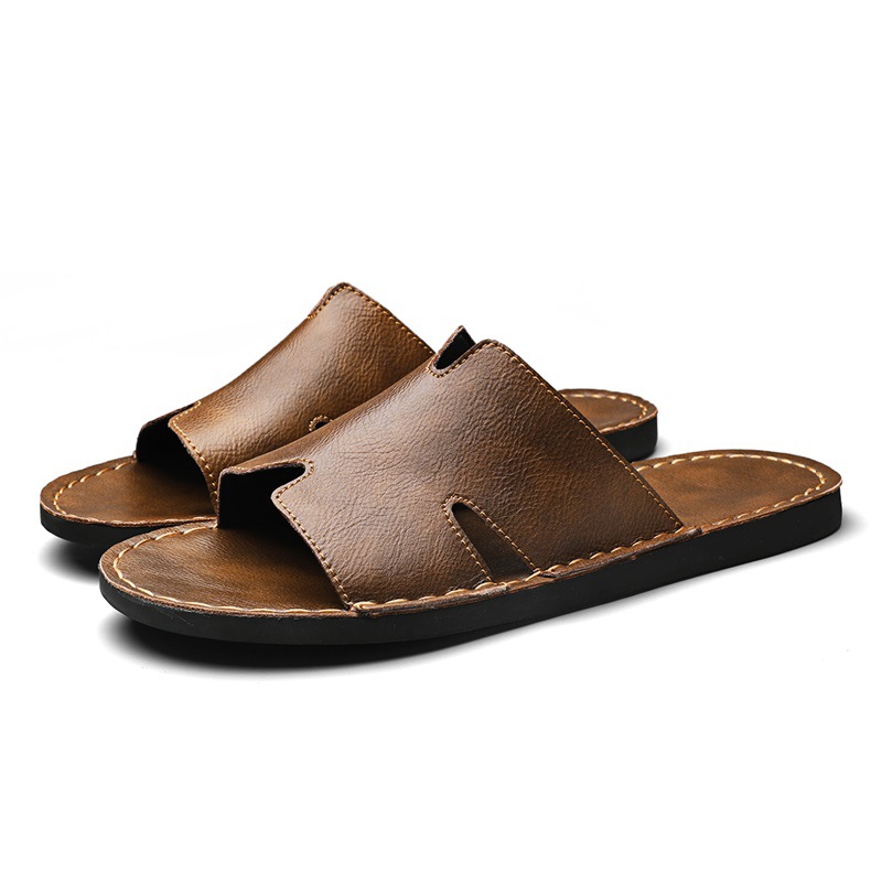Calfskin Crossover Sandal