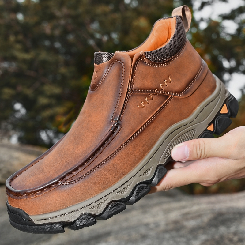 ⏰Last day 60% OFF - 2025 New Hot selling men's casual thick-soled non-slip orthopedic leather boots