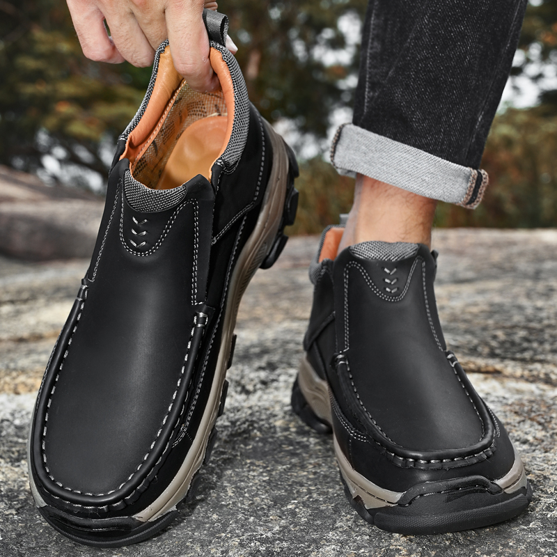 ⏰Last day 60% OFF - 2025 New Hot selling men's casual thick-soled non-slip orthopedic leather boots