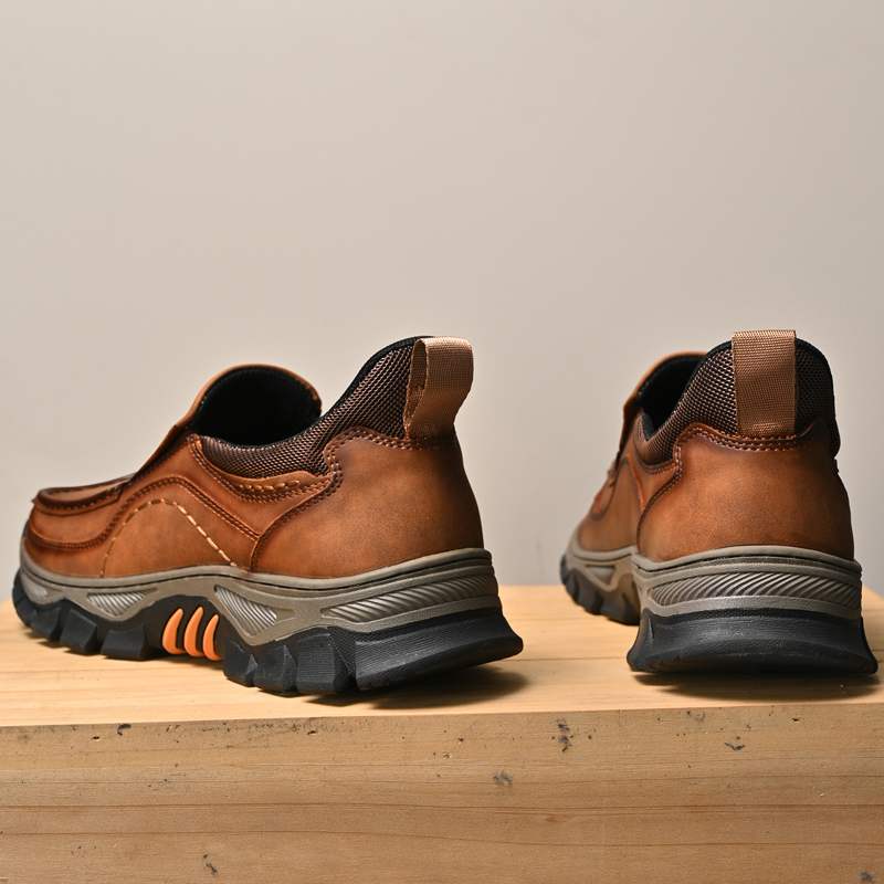 ⏰Promotion 60% OFF - 2025 New Men's Orthopedic Hands-Free Genuine Leather Slip On Loafers