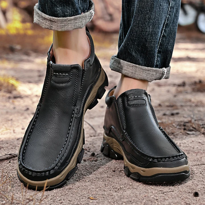 ⏰Promotion 60% OFF - 2025 Hot selling men's casual thick-soled non-slip orthopedic leather boots
