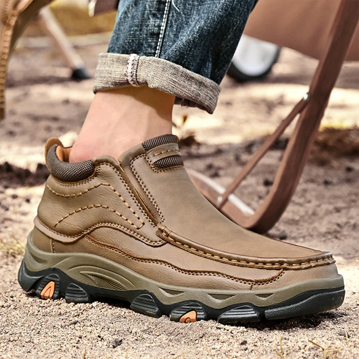 ⏰Promotion 60% OFF - 2025 Hot selling men's casual thick-soled non-slip orthopedic leather boots