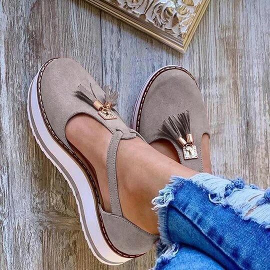 Women's Orthopedic Casual Platform Flat Comfort Shoes