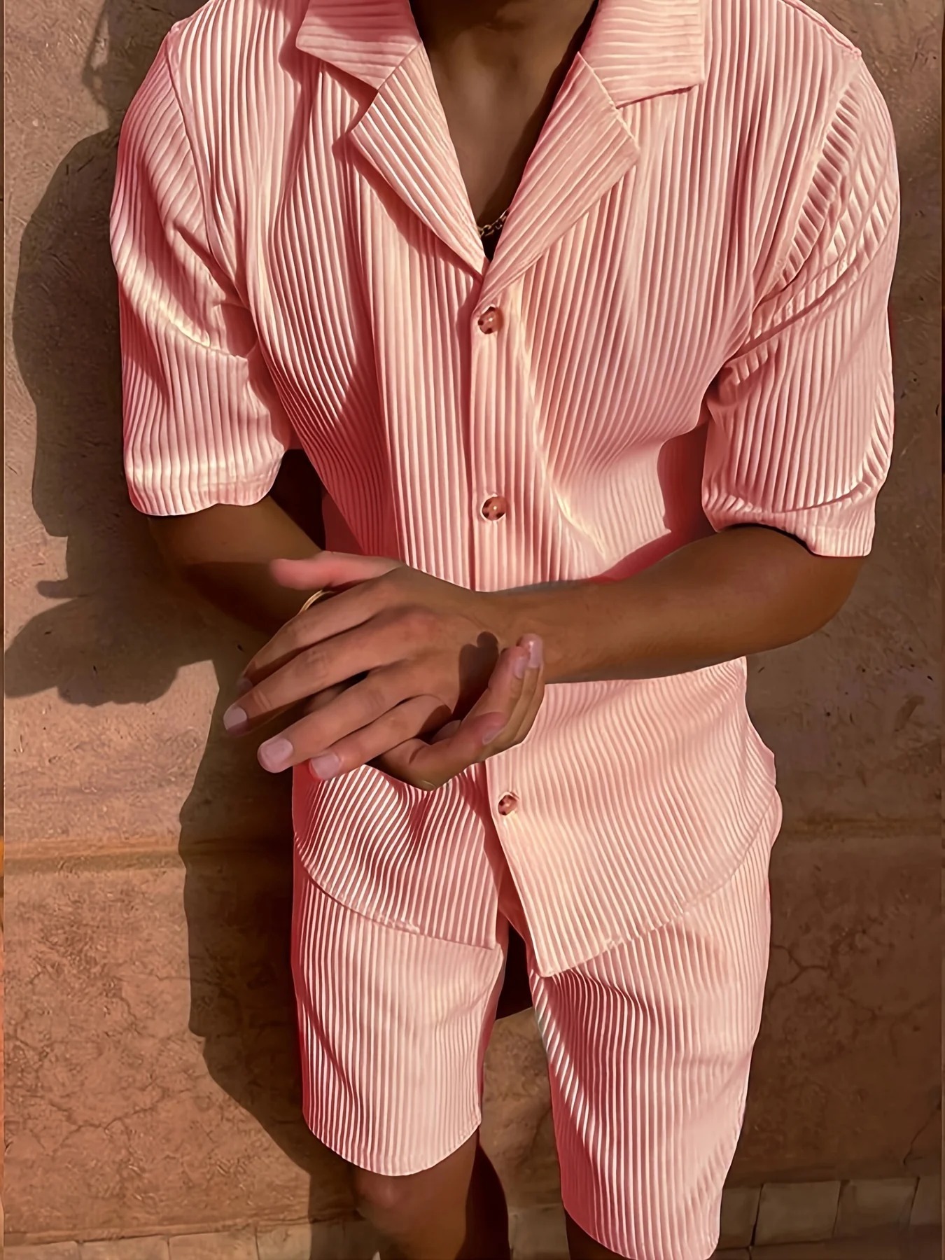 Men's corduroy casual lapel suit