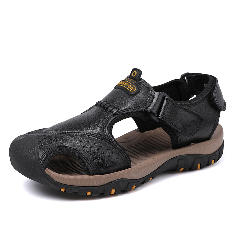 (👨‍⚕️Effect: Relieves Foot Pain) Men's Orthopedic Support Non-slip Sport Sandals Lightweight Trail Hiking Leather Sandals