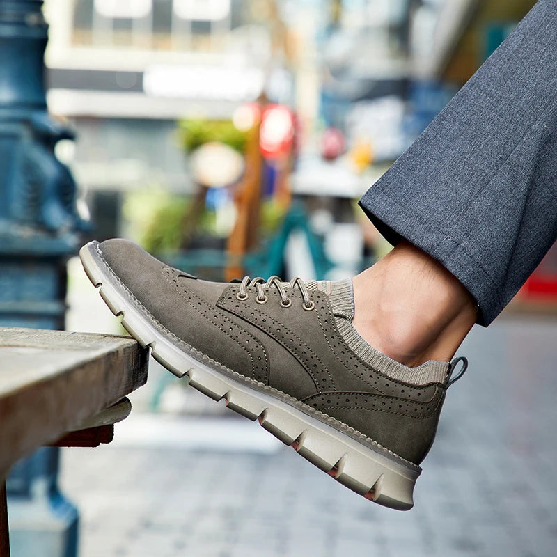 Ultra Comfortable Leather Men's Sneakers