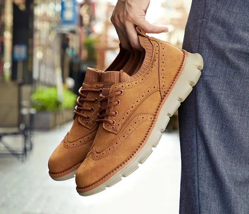 Ultra Comfortable Leather Men's Sneakers
