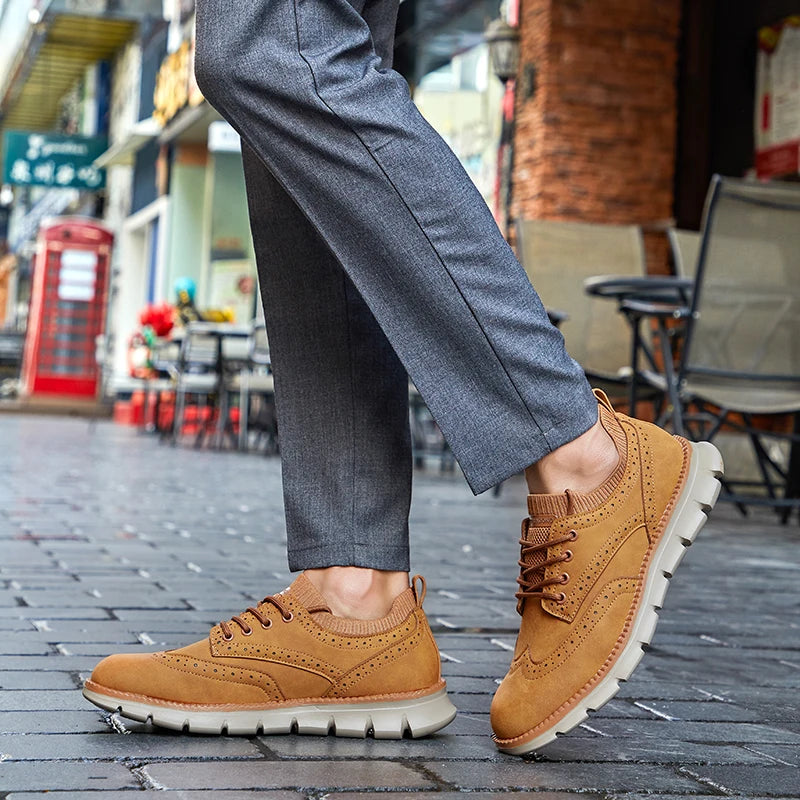 Ultra Comfortable Leather Men's Sneakers