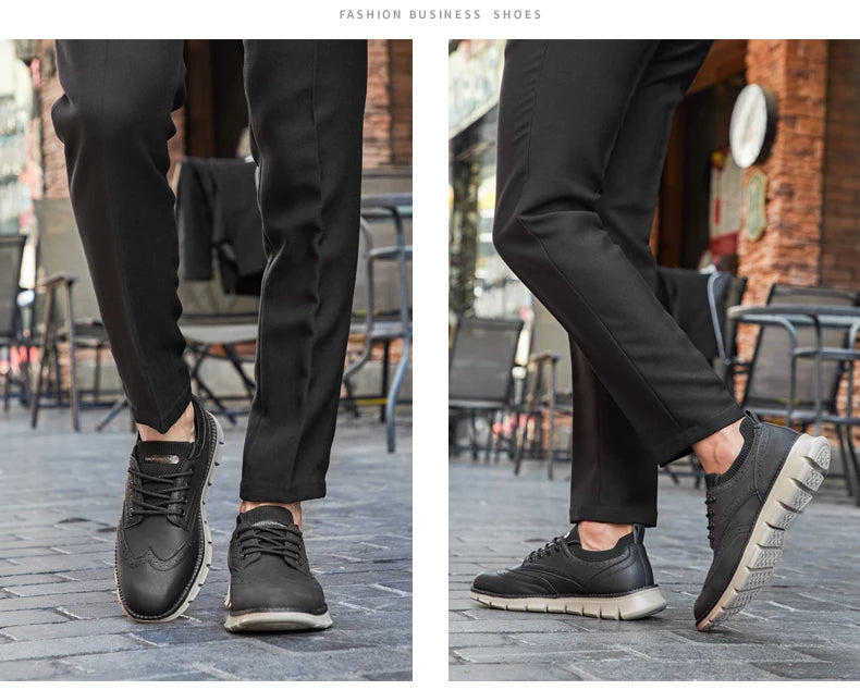 Ultra Comfortable Leather Men's Sneakers