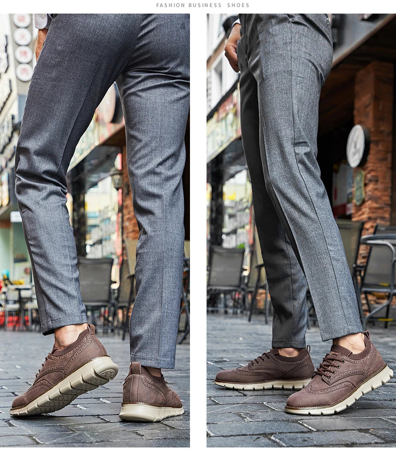 Ultra Comfortable Leather Men's Sneakers
