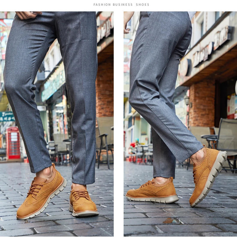 Ultra Comfortable Leather Men's Sneakers