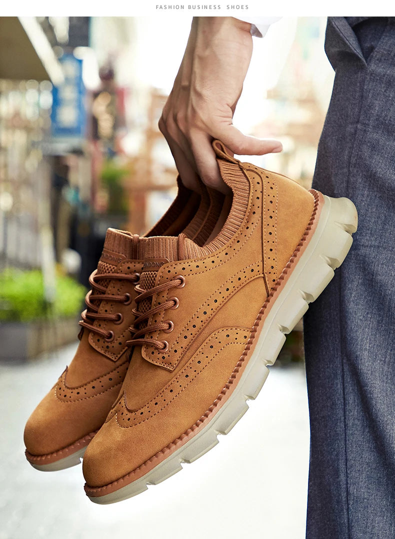 Ultra Comfortable Leather Men's Sneakers