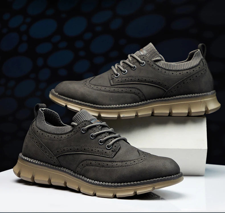 Ultra Comfortable Leather Men's Sneakers