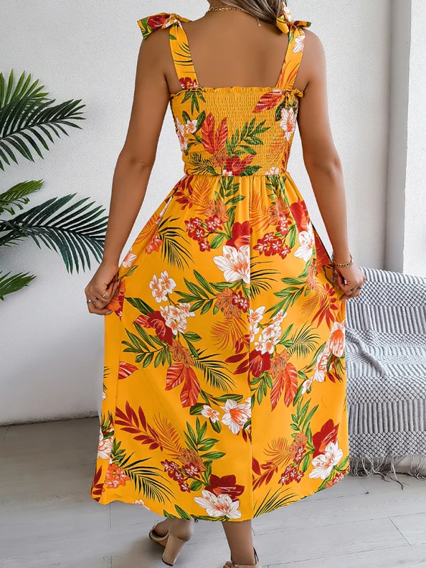 Floral Holiday Style Slip Dress