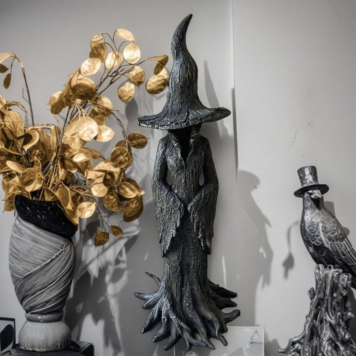 🧙‍♀️💫Hand-Painted Enchanting Witch Statue: The Guardian of Your Home