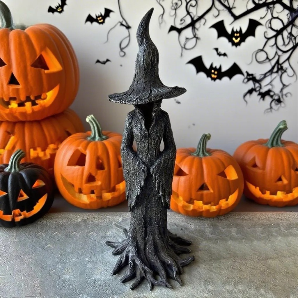 🧙‍♀️💫Hand-Painted Enchanting Witch Statue: The Guardian of Your Home