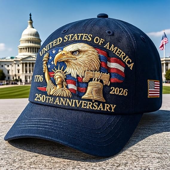 Eagle & Liberty – United States 250th Anniversary Hat