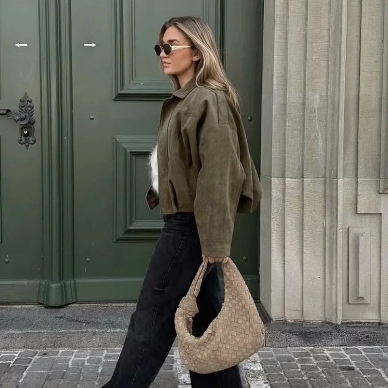 Women's Fashion Pilot Batwing Sleeve Loose Jackets