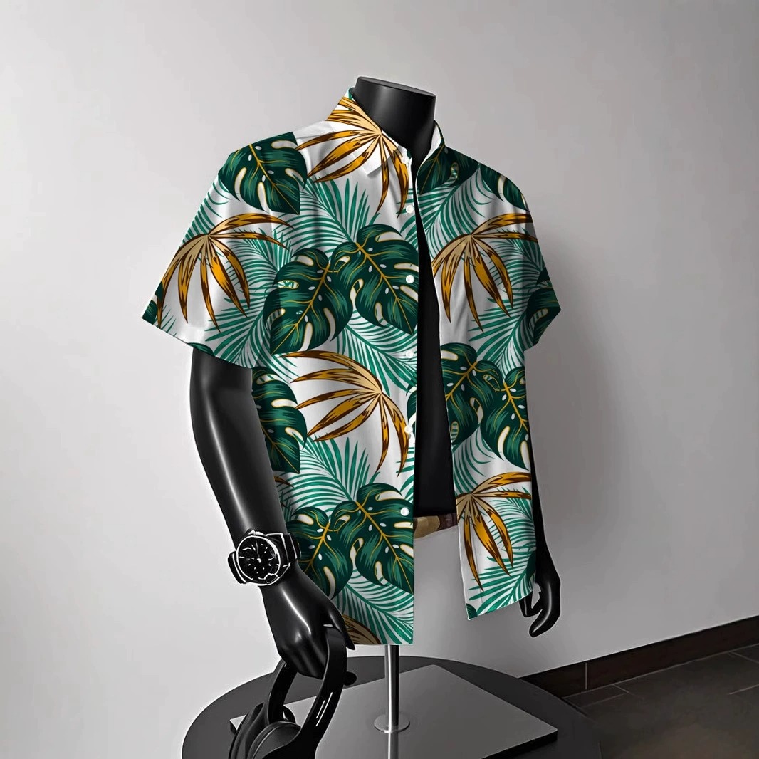 Hawaiian Collection Men's Casual Printed Shirt