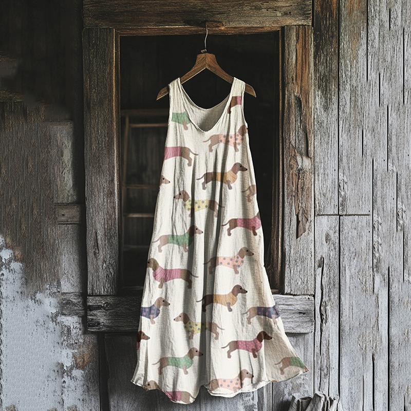 Vintage Floral Comfort Dress
