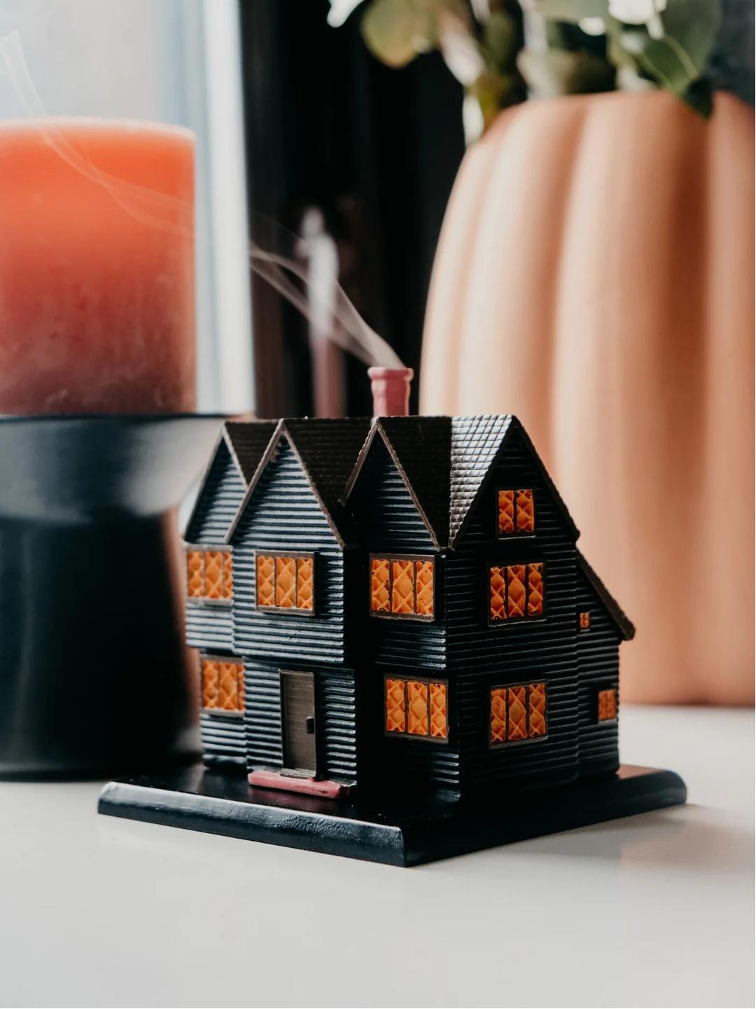 Salem Massachusetts Witch House™ Handmade Halloween Autumn Incense Burner