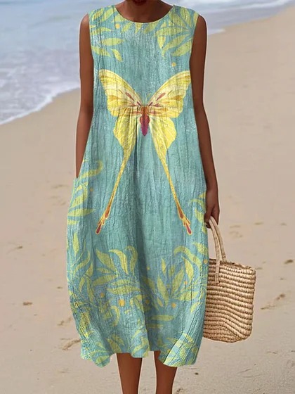 Everyday Tie-Back Midi Dress