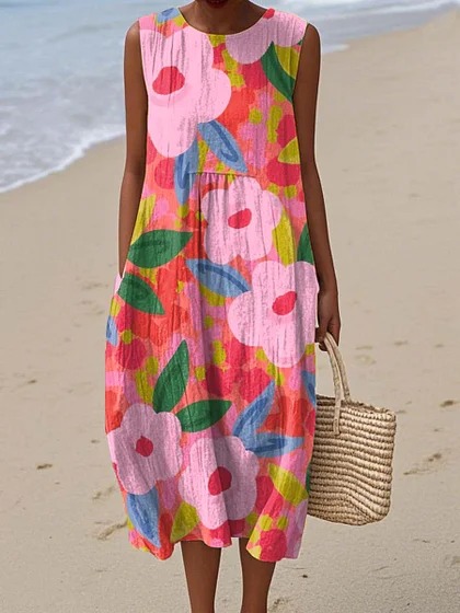 Everyday Tie-Back Midi Dress