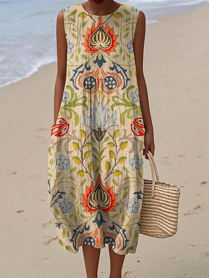 Everyday Tie-Back Midi Dress