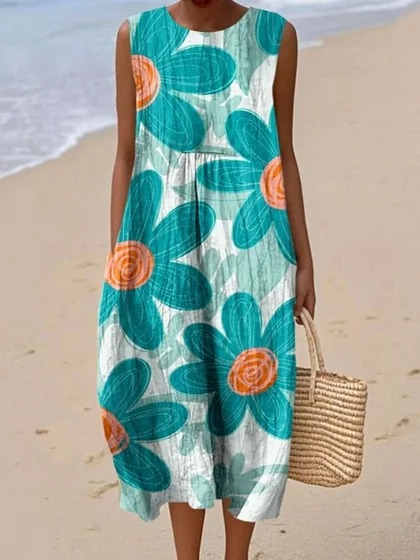 Everyday Tie-Back Midi Dress