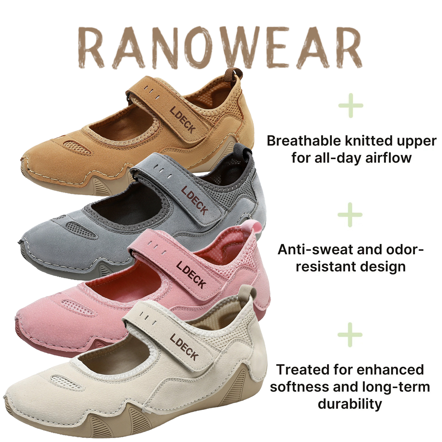 Women's Casual Shoes Breathable Non-Slip Sneakers Outdoor Walking Shoes