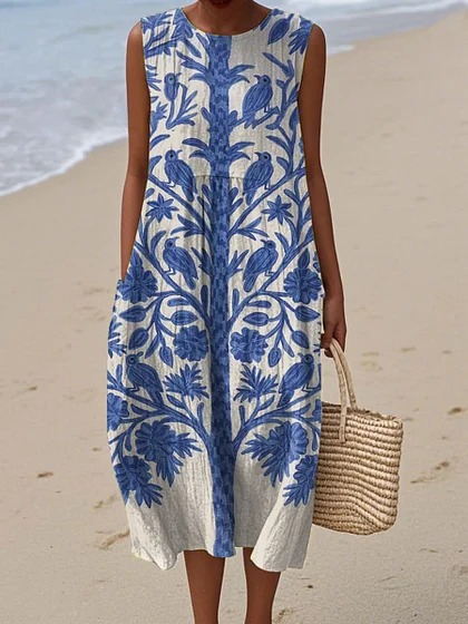 Everyday Tie-Back Midi Dress