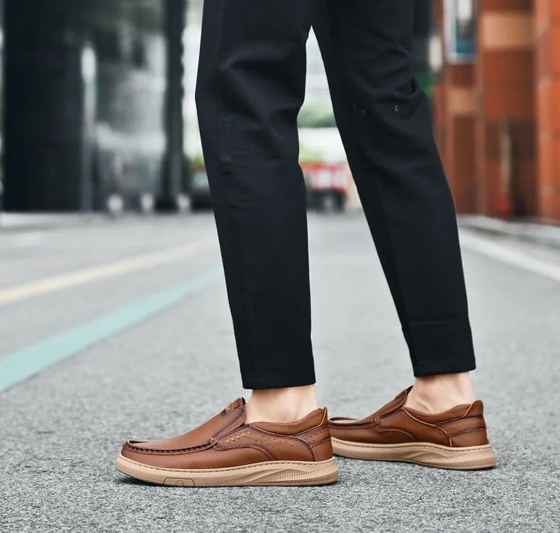🔥Men's Comfortable Genuine Leather Orthopedic Loafers