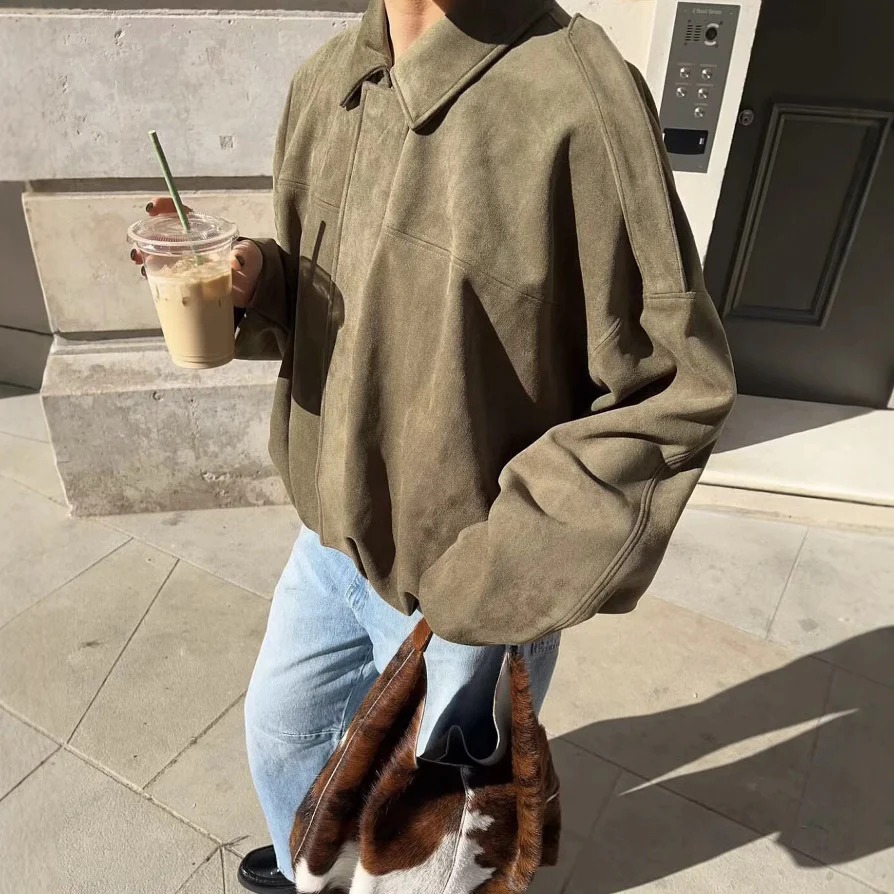 Women's Fashion Pilot Batwing Sleeve Loose Jackets