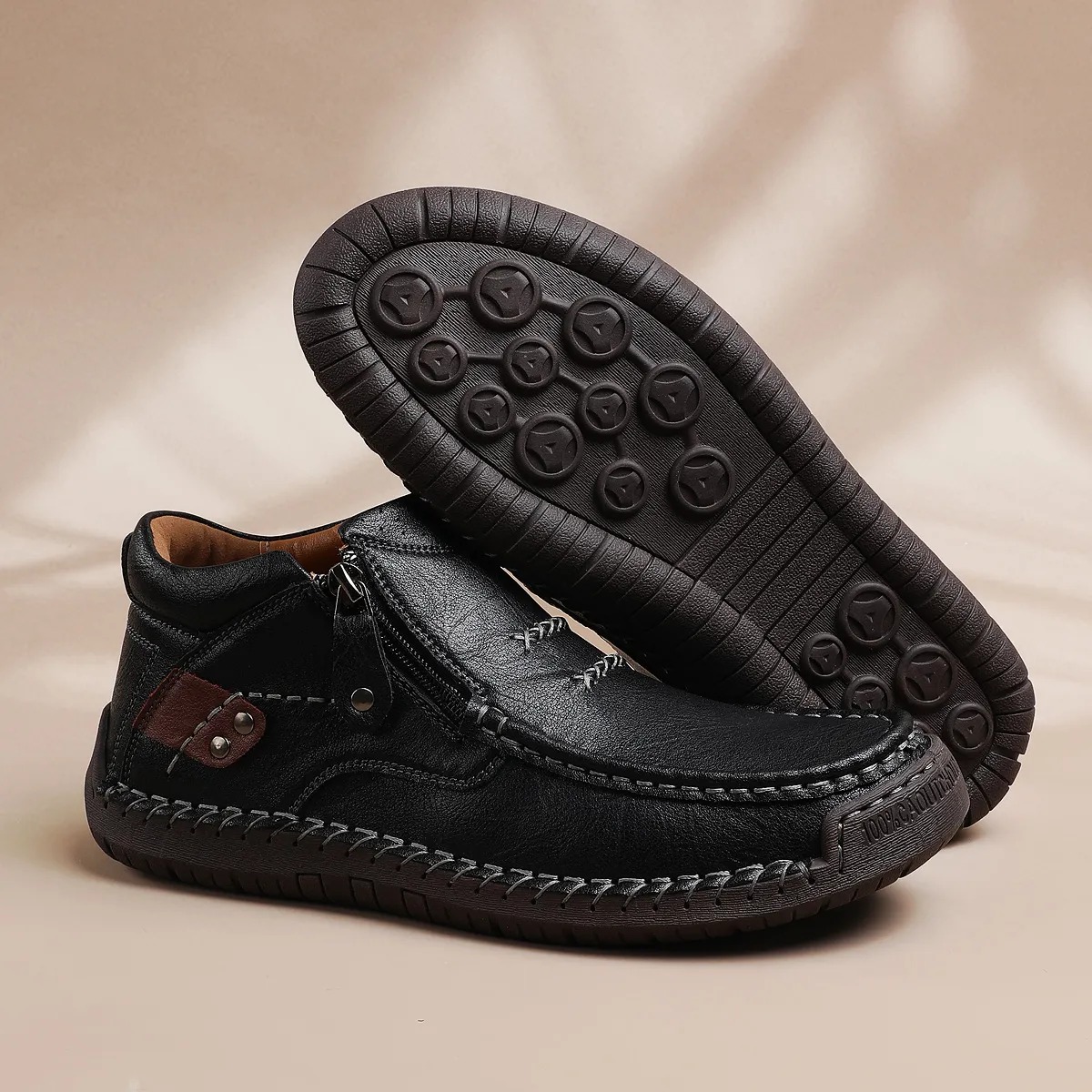 Limited Time Sale 70% OFF-Men’s Handmade Premium Leather Slip