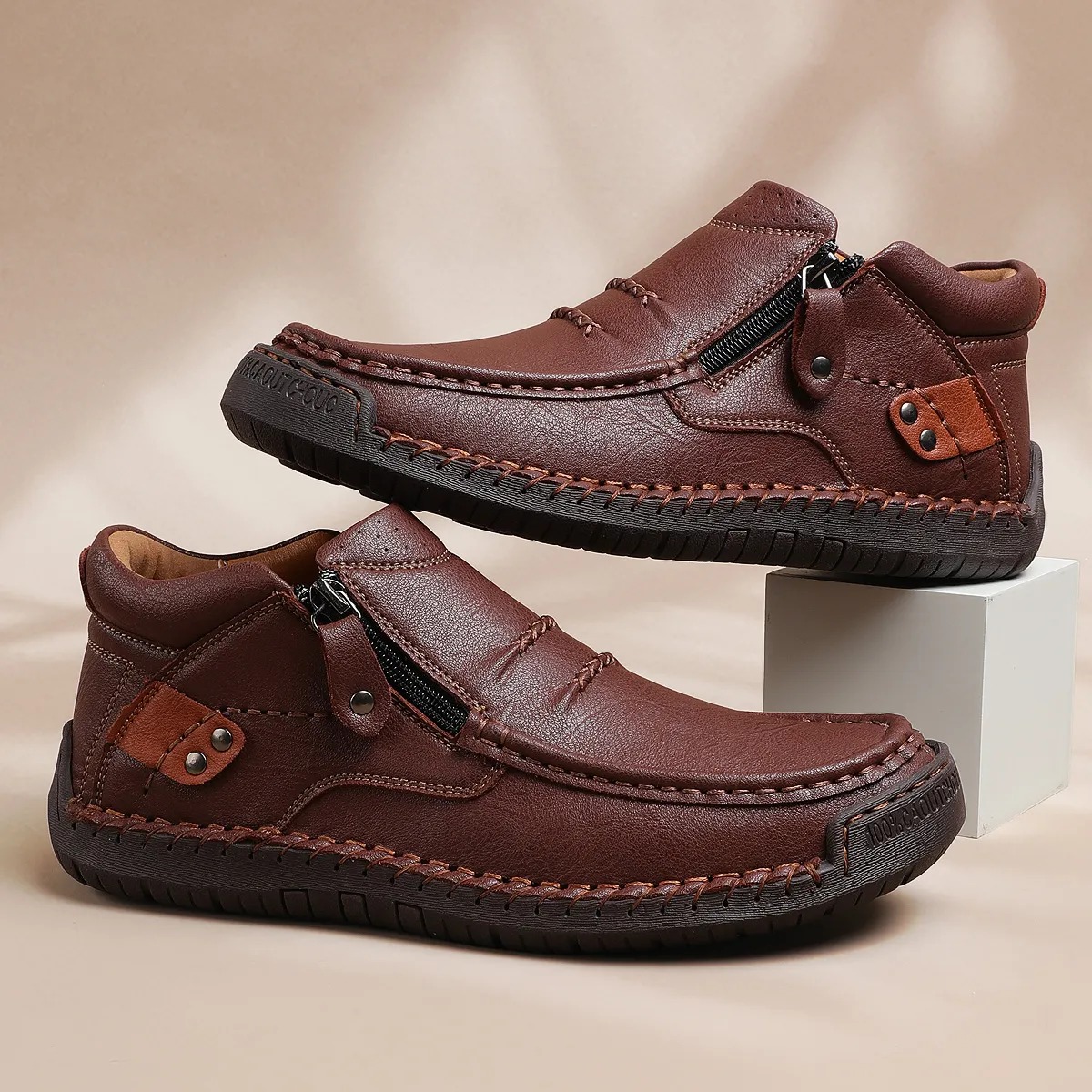 Limited Time Sale 70% OFF-Men’s Handmade Premium Leather Slip