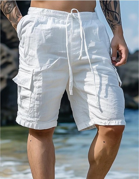 🔥 50% OFF! Men’s 2‑Pocket Linen Shorts🌴