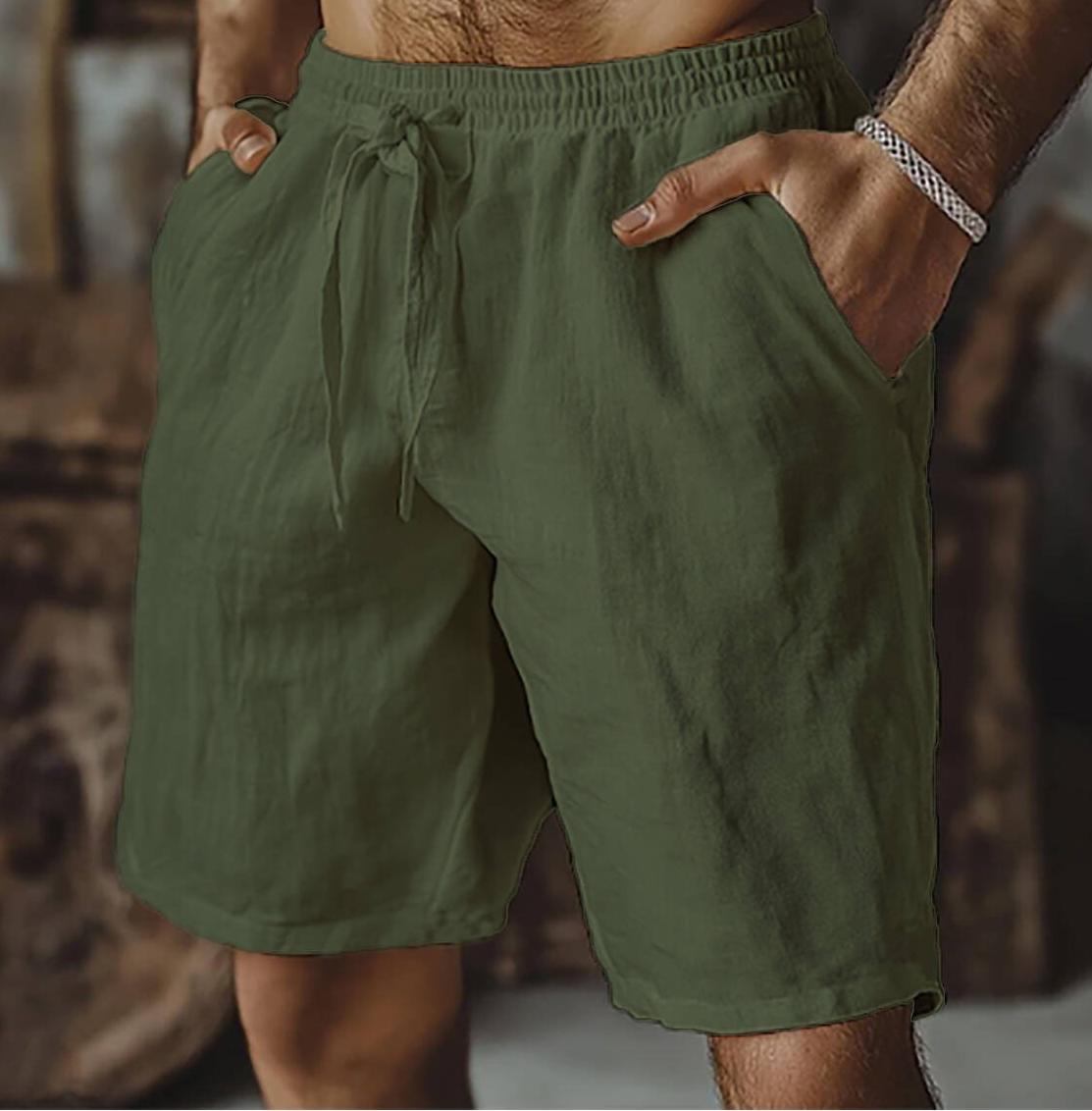 Men's Breathable Linen Loose  Shorts