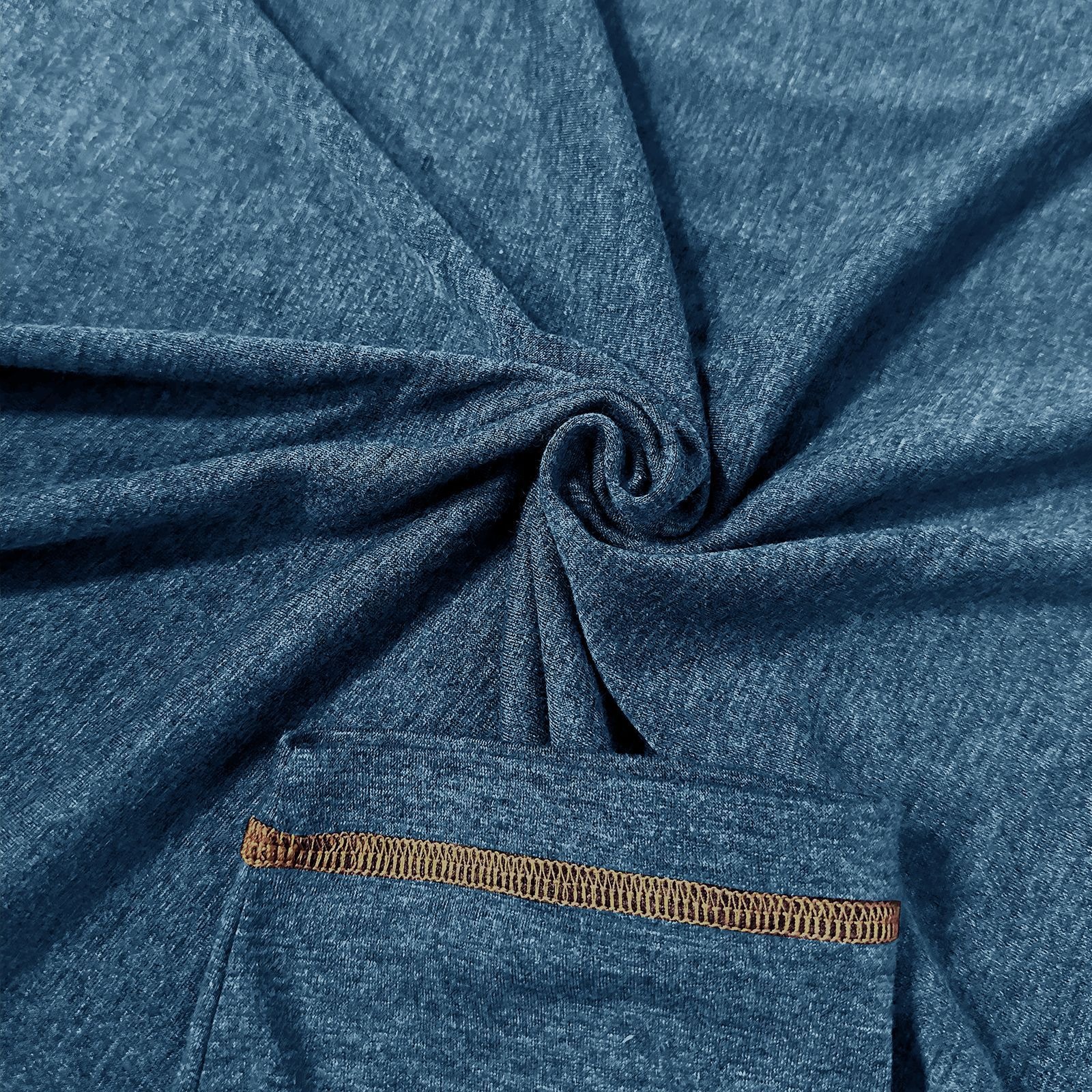 Men's crew neck long sleeve tough henley T-shirt