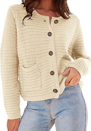Autumn Winter Fashion Women's Long Sleeve Round Neck Knitted Sweater 