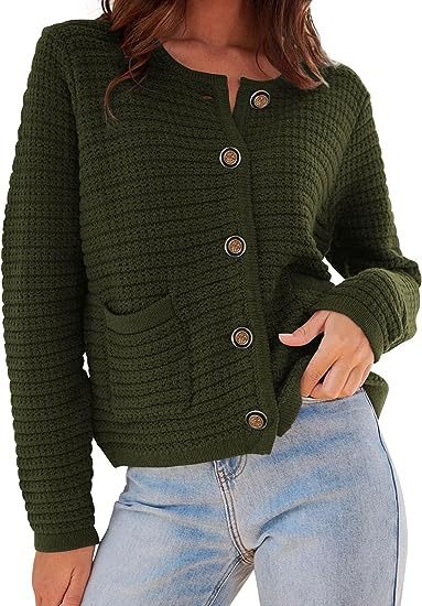 Autumn Winter Fashion Women's Long Sleeve Round Neck Knitted Sweater 