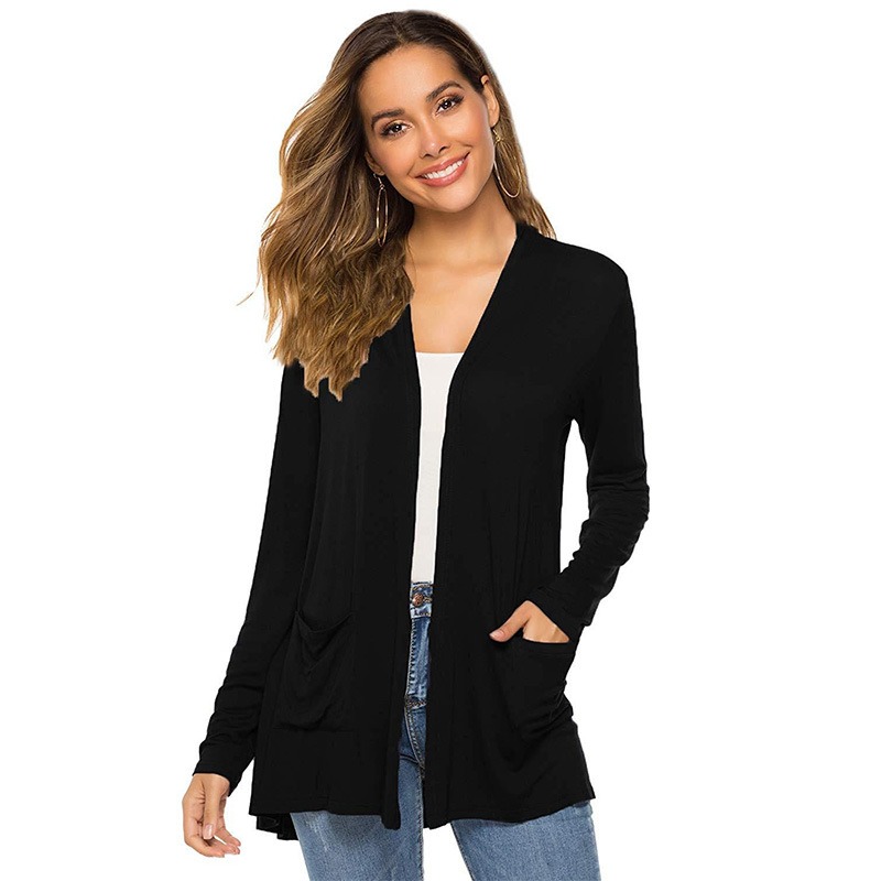 Women's Soft Cardigan Long Sleeve Tops