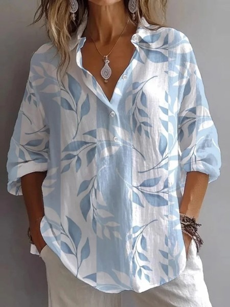 2025 New Style Women's Printed Fashion Shirt