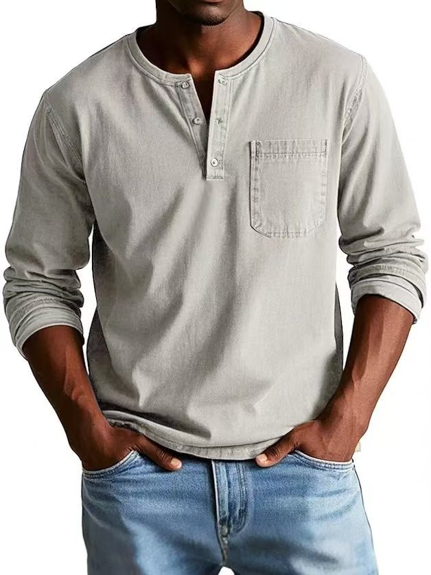Men Stylish Round neck long sleeve T-shirt