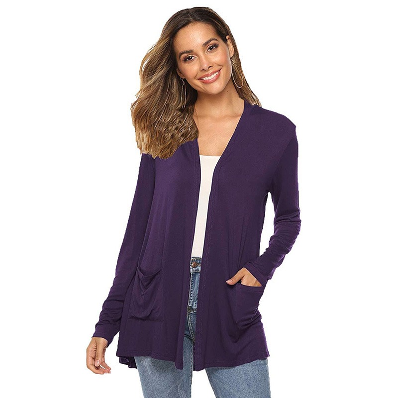 Women's Soft Cardigan Long Sleeve Tops